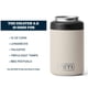 thumbnail image 3 of Aislante para latas YETI Rambler Colster, 355 ml, Cabo Taupe, 3 of 7