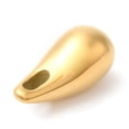 thumbnail image 3 of 5pcs Ion Plating(IP) 304 Stainless Steel Pendants Teardrop Charm Golden 19x9.5x9.5mm Hole: 4X2.5mm, 3 of 3
