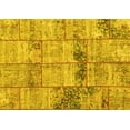 thumbnail image 1 of Ahgly Company Machine Washable Indoor Rectangle Patchwork Yellow Transitional Area Rugs, 5' x 8', 1 of 4