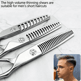 thumbnail image 4 of wingsbro 6.7 inches Silver Hair Cutting Scissors for Men and Women, Professional Salon Barber Hairdressing Scissors, 4 of 5