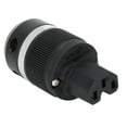 thumbnail image 2 of Conector De Alimentación De CA, Conector De Cobre Puro, Reducción De Ruido, Señal De Resistencia Al Desgaste, Antidistorsión Para Equipos Audiovisuales, 2 of 8