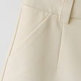 thumbnail image 6 of Solid Dress Shorts for Women Business Casual High Waisted Wide Leg Button Flat Front Pleated Office Ladies Work Short with Pockets, 6 of 7