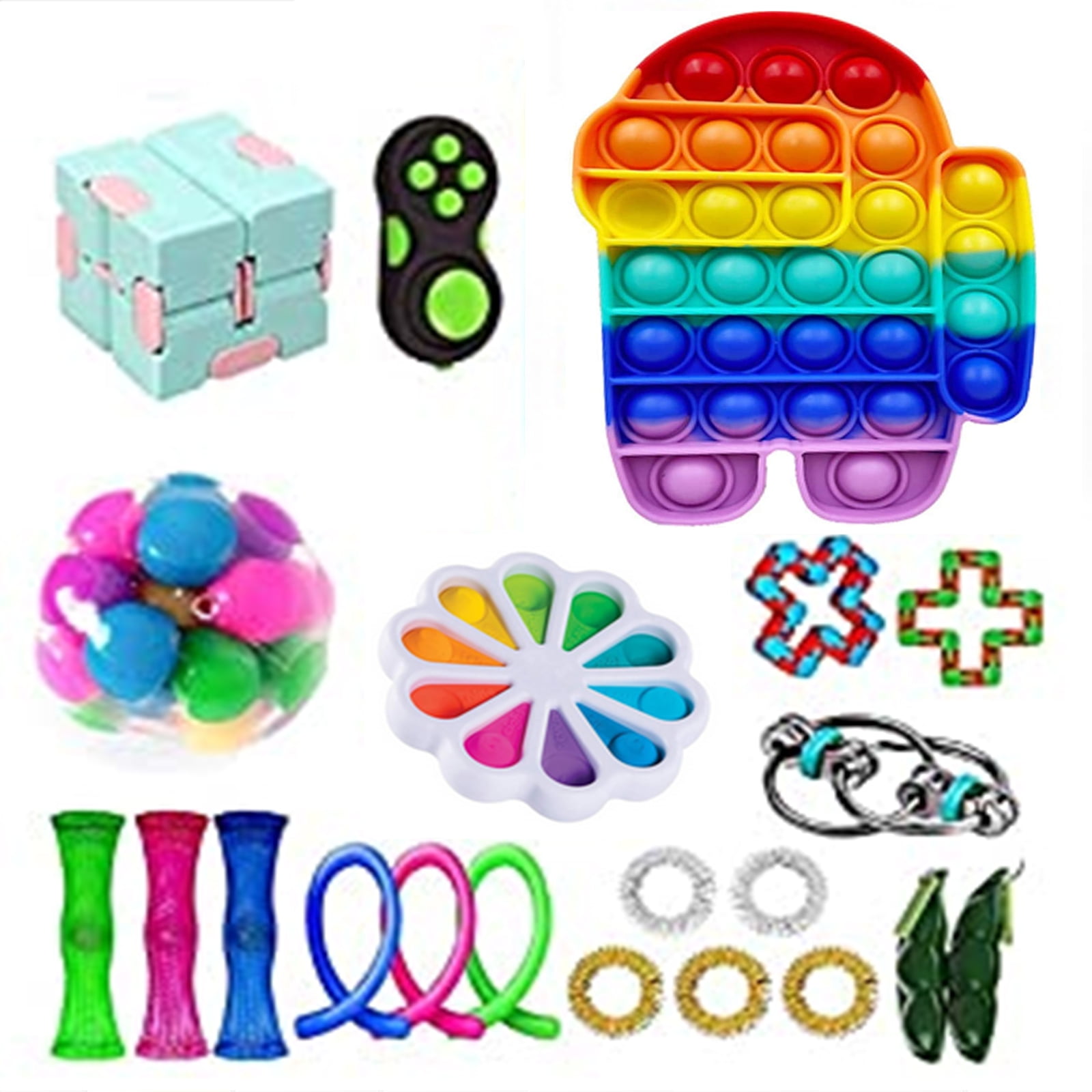 Details about   17PCS Sensory Toy Fidget Toys Sets Anxiety Autism ADHD Stress Relief Adults Kids 