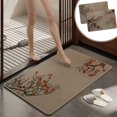 thumbnail image 1 of Alfombra Antideslizante de Lino | Alfombra Absorbente para Entrada | Alfombra para Dormitorio | 60 X 40 Cm | Marrón, 1 of 6