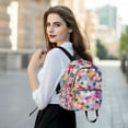 thumbnail image 6 of FORMRS Mini Backpack Purse for Women Travel Daypack Casual Shoulder Bag, Light Colorful Circles, 6 of 7