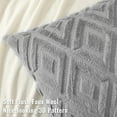thumbnail image 2 of decorUhome Set of 2 Decorative Throw Pillow Covers 16X16, Soft Pillow Covers for Couch, Grey, 2 of 8
