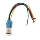 thumbnail image 2 of Interruptor de Botón Momentáneo de 5/8 Pulgadas 12V, Interruptor de Botón Marino Impermeable con LED para Automóvil Blanco Sunnimix Interruptor de botón pulsador LED de metal, 2 of 6