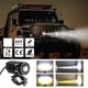 thumbnail image 2 of 2pcs Motorcycle Led Driving Lights 12000lm Tri-color Mini Headlights Fog Lights 60w 6000k, 2 of 3