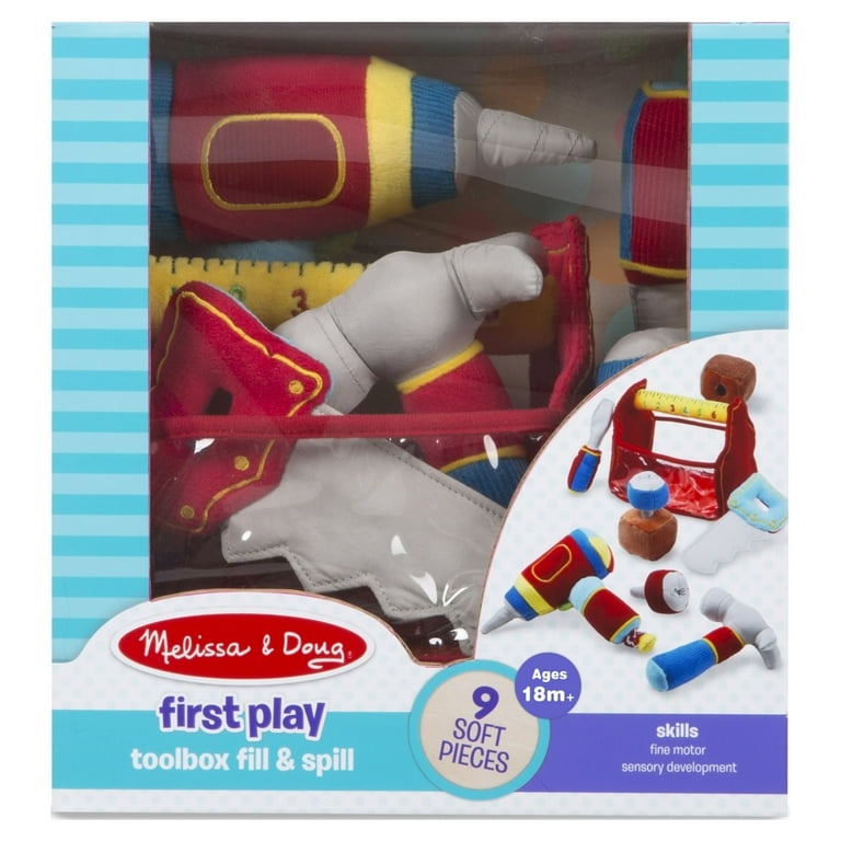 Melissa & Doug Toolbox Fill and Spill Toddler Toy With Vibrating