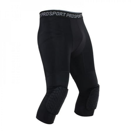 

Basketball Pants with Knee Pads Basic Leggings Compression Pants