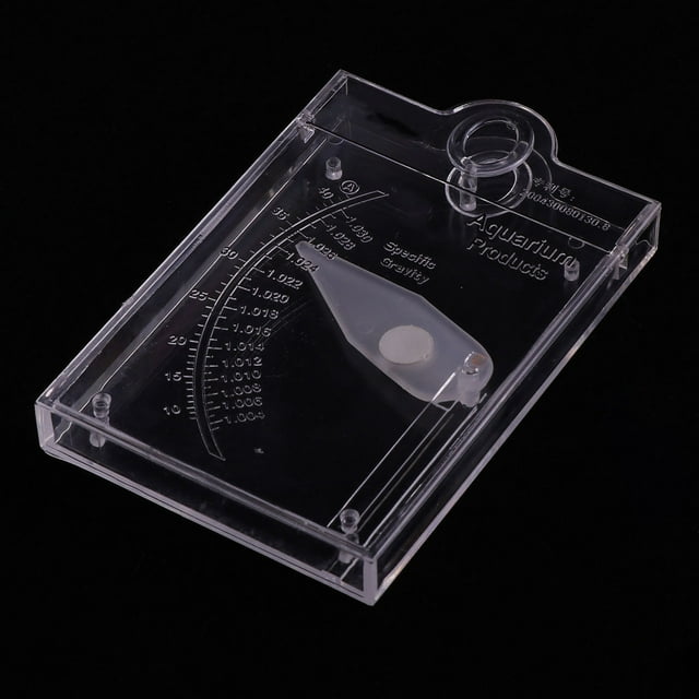 OULII Salt Water Gravimeter White Hydrometer for Fish Tank Easy Read Precise Measurement
