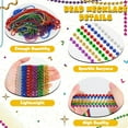 thumbnail image 3 of LQQBOX 24 PCS Mardi Gras Beads, 31.5" Carnival Beaded Necklaces, 6 Colors Bead Necklace Party Supplies, Round Beaded Costume Necklaces for Festive Event Accessories Parade Throws Favors, 3 of 7