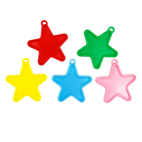 Versatile Balloon Anchors, Star-Shaped Balloon Weights in Assorted Vibrant Colors, High-Quality Plastic for Unmatched Durability, 16 Pieces for All Your Celebratory Needs