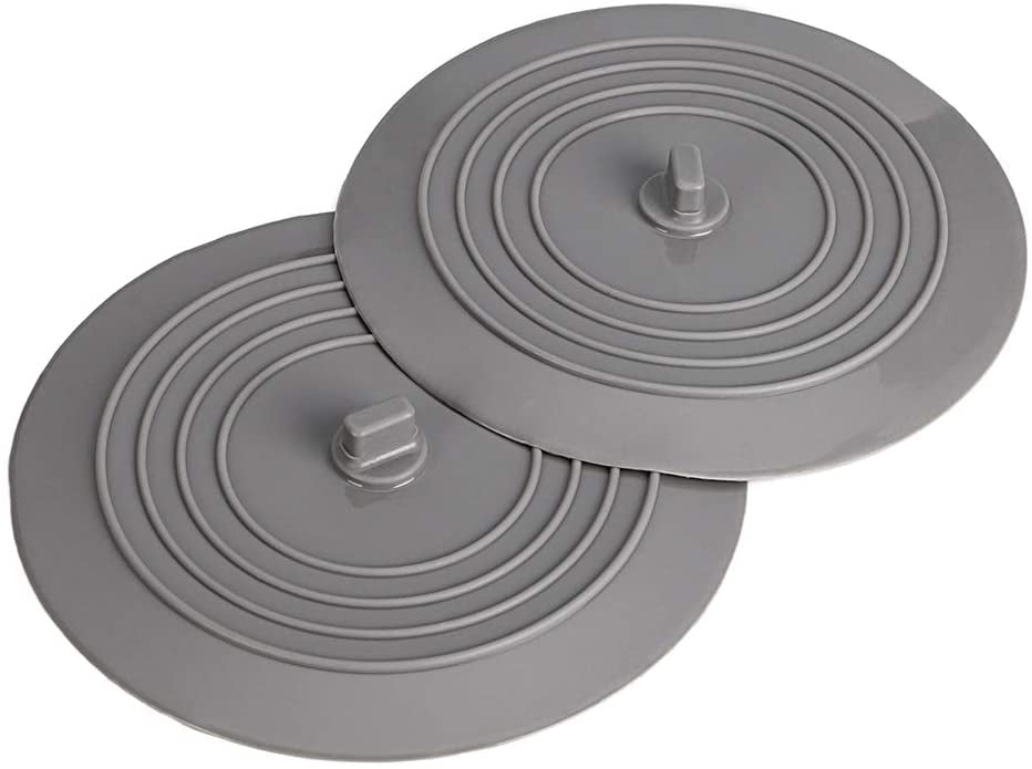 2 pack 6 Inches Universal Silicone Rubber Tub Stopper Drain Plug