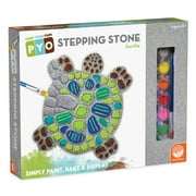 MindWare Paint Your Own Stepping Stone: Turtle - DIY Turtle 10" x 9 Inch All Weather Stepping Stone for Kids - Paint, Bake and Display - Ages 8+