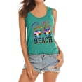 thumbnail image 5 of LAZYCHILD Womens Beach Tank Top Summer Vacation Shirt Funny Glasses Vest Salty Beach Sleeveless, 5 of 7