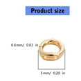 thumbnail image 5 of Sinyiin Practical End Bead Tip 14K Gold Double Hole Connector Rings for Jewelry Making, 5 of 17