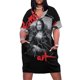 thumbnail image 1 of Vestido holgado con bolsillos, estilo punk, Mona Lisa Da Vinci, arte vandálico, vestido de verano para mujer 2025, tendencia de ropa para mujer 2025, 1 of 7