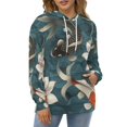 thumbnail image 3 of Koi Fish Vintage Japanese Regular Fit Hoodie, Sporty Pullover Hooded Sweatshirt for Men Women L, 3 of 6