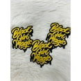 thumbnail image 6 of Gold & Black,"Drippin, Black Girl Magic" Iron-on Embroidered Patch, DIY Applique, Size 4", Small Patch for Hats, Jackets, Shoes, 1-pc, 6 of 10