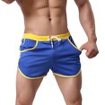 thumbnail image 2 of AYYUFE Men Color Block Summer Sports Gym Drawstring Shorts Beach Pants Swimming Trunks, 2 of 8