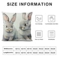 thumbnail image 5 of Chilfamy   Easter Rabbits Throw Pillow Case Cushion Cover Spring Home Decoration White, 5 of 5