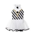 thumbnail image 5 of TSSOE Kids Girls Christmas Candy Cane Tutu Dress Sequin Striped Dance Gymnastic Leotard Figure Skating Dress Black 4, 5 of 7