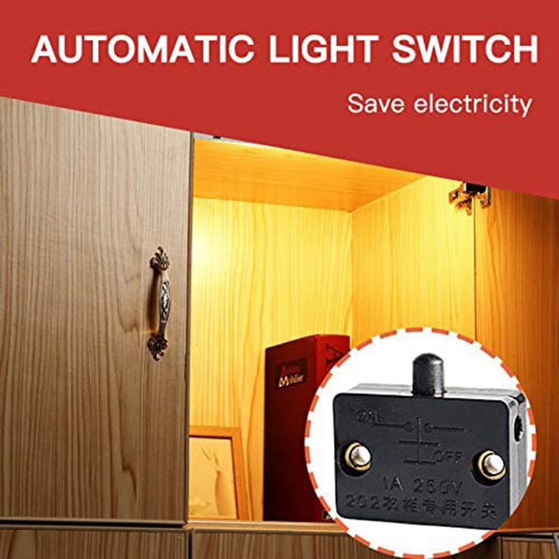 6Pcs Door Led Switch for Closet Light,Normally Closed
