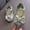 Green, variant on Girls Dance Shoes, Sparkling Rhinestone & Bow Ballet Flats for Performance, Lightweight & Flexible Sole for Recital & Party Play Green 29