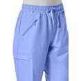 thumbnail image 2 of Maevn Women's Full Elastic Zipper Pocket Cargo Pants, Ceil Blue, XSP, 2 of 2