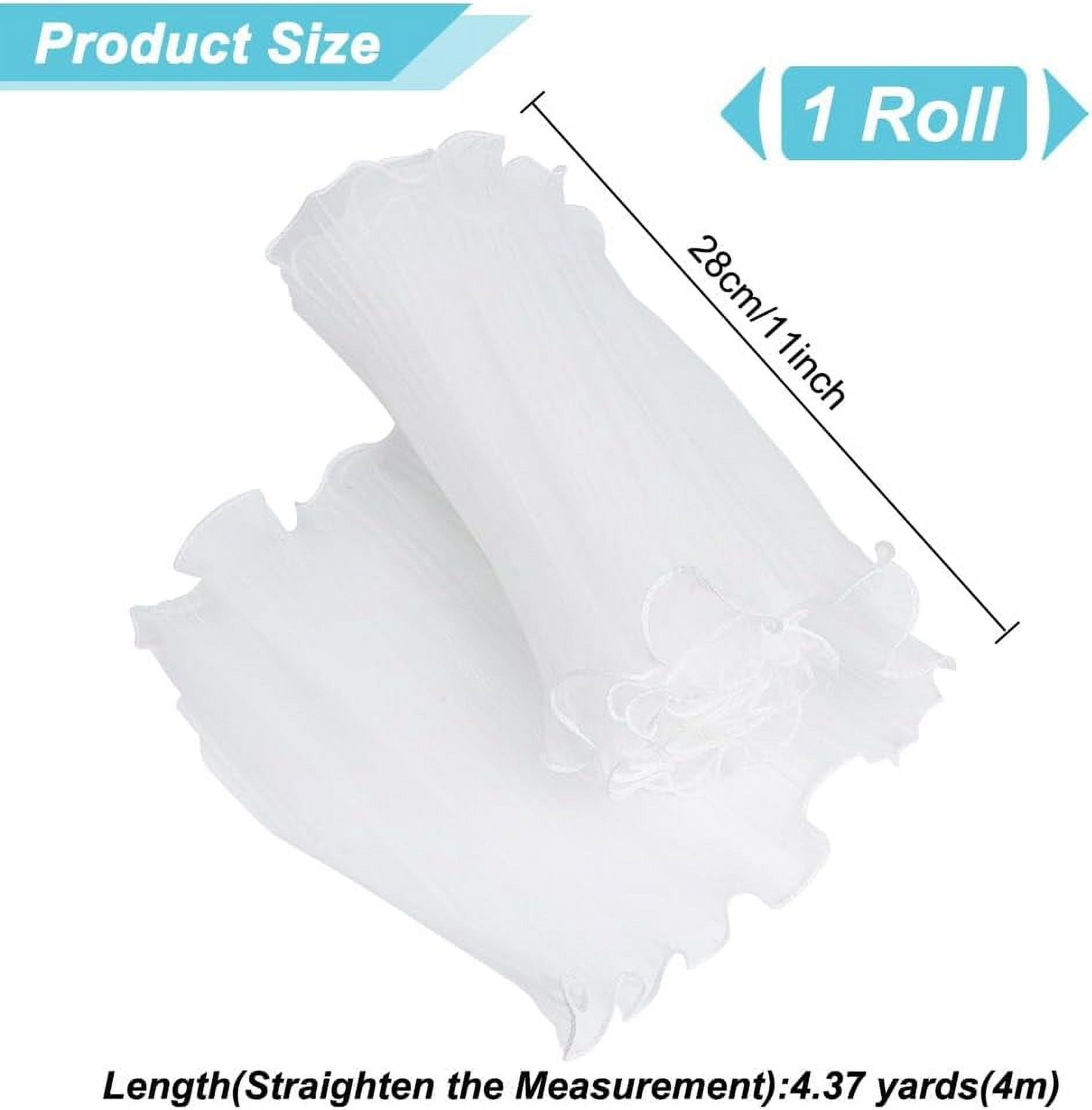 GOMAKERER 157.48Inch/4M Ruffle Yarn Floral Wrapping...