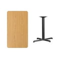 thumbnail image 2 of Flash Furniture 24 by 42" Rectangular Natural Laminate Table Top with 22 by 30" Table Height Base, 2 of 2