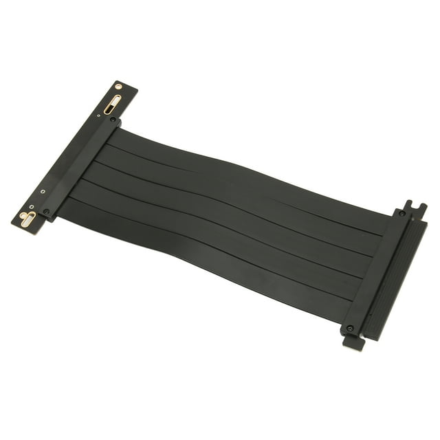 PCIE 4.0 X16 Riser Cable, High Speed Flexible 90 Degree Right Angle Port GPU Graphics Card Extension 60cmPCIE 60cm