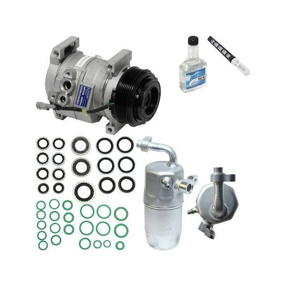 A/C Compressor Kit - Compatible with 2003 Chevy Silverado 3500 6.6L V8 LB7 VIN 1 Turbocharged Diesel