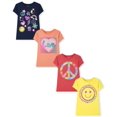 thumbnail image 1 of Camiseta The Children's Place Girls Kindness Equality, paquete de 4, 1 of 5