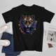 thumbnail image 3 of Tiger T-shirt Tiger Unisex T-shirt Unisex tees Casual Cotton Colorful Printing, 3 of 5
