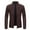Wine, variant on AOOCHASLIY 2023 Men Fall Coat Men's Fashion Casual Warm Fit Thick Leather Long Jacket Long Sleeve Lapel Pocket Zipper Fit Top Coat