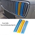 thumbnail image 2 of Front Grille Three-Color Net Decoration Stripe Network Grille Cover Trim for XC90 2015-2019 A, 2 of 5