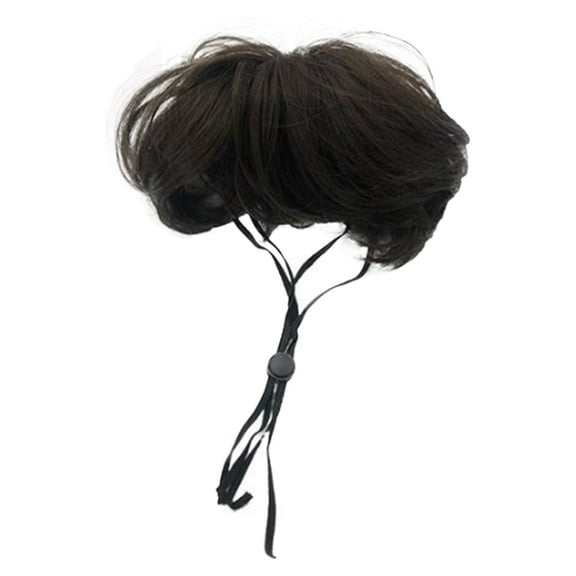 Funny Dog Wig for Small Medium Large Dog with Head Flower, Trimmable Pet Costume Cat Cosplay Decoration,1 x Dog Wig