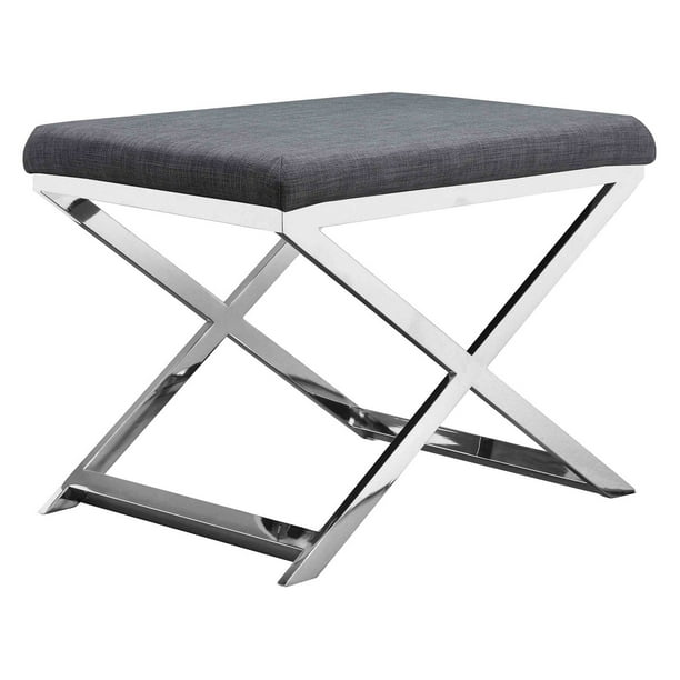 Pangea Home Lexi Vanity Stool Walmart Com Walmart Com