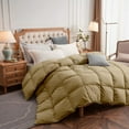 thumbnail image 2 of Ayanshi Bedding Comforter Alaskan King 120X132, Duvet Insert, Quilted Comforter with Corner Tabs, Lightweight Quilt, Down Alternative Hotel Comforter Oversized Alaskan King 120X132 Beige, 2 of 9