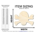 thumbnail image 2 of Unfinished Wood Skull and Bones Shape 3" / 1/8", 2 of 3
