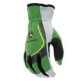 thumbnail image 3 of John Deere Split Cowhide Palm Work Gloves - Non-Slip - Large, Black, 3 of 7