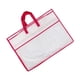 thumbnail image 1 of Bolsa organizadora de ropa y edredones con cremallera, bolsa grande para mudanzas de 21,6 x 15,7 pulgadas borde rojo, 1 of 9