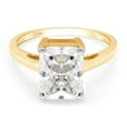 thumbnail image 3 of 1 3/4 ct. t.w 8X6MM Emerald Cut Lab Created Moissanite Diamond Solitaire Engagement Ring For Women In 14K Solid Yellow Gold (G-H Color, VVS1 Clarity,1.75 Cttw)-10, 3 of 7