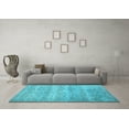 thumbnail image 3 of Ahgly Company Indoor Rectangle Persian Light Blue Traditional Area Rugs, 5' x 8', 3 of 4