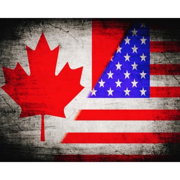 5D Diamond Painting Kits for Adults kids Beginners Paint By Diamond Set Round Full Drill Craft Diamond Art Painting Art Craft Painting Kit-Canada Flag (2)