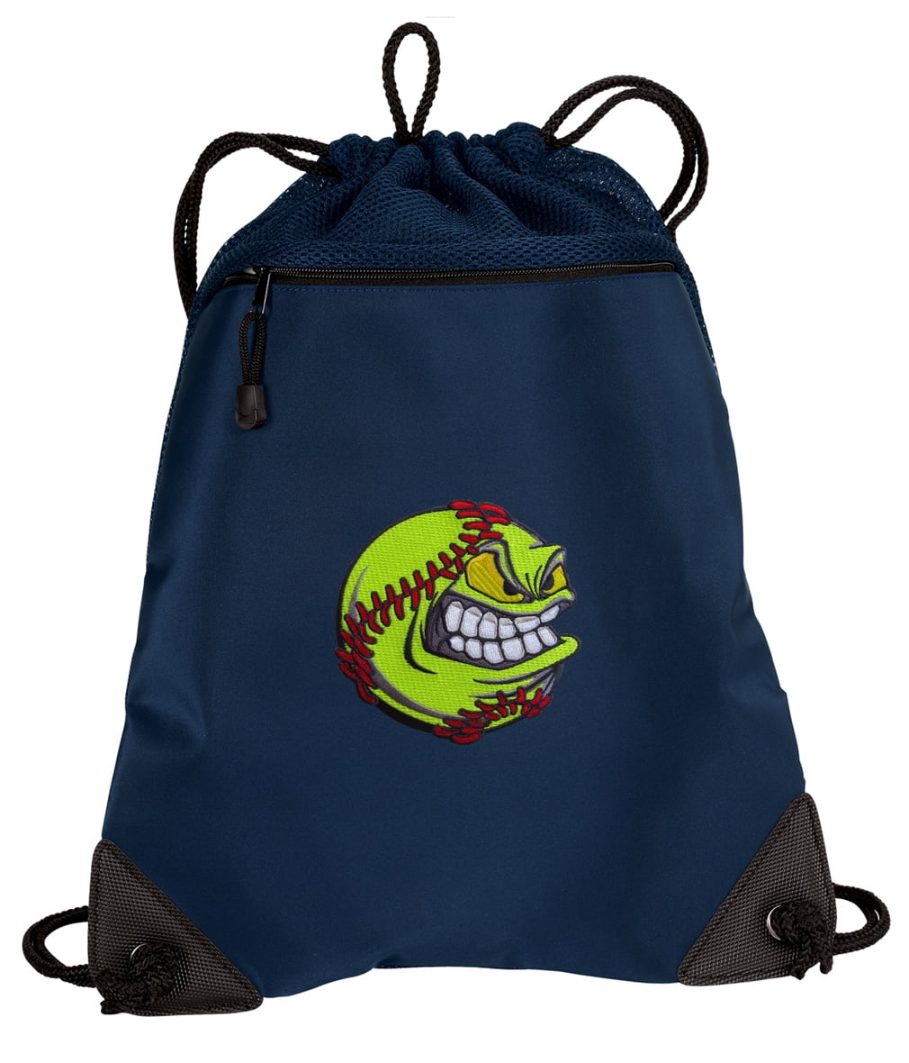 softball drawstring bag