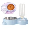 thumbnail image 5 of double puppy Bowls Pets Water and Food Bowl Set Pet Bowls Dish, Water Feeder with Automatic Water Bottle for Small Aniamls Rabbits Cats Dog Blue, 5 of 8