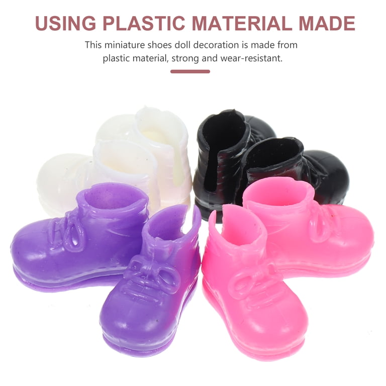 Abaodam Bottes pour Poupée De 45 Cm, Chaussures Miniatures en PU Noir, Taille 18 Pouces, Accessoires pour Habillage Poupée Fille, Mini-Chaussures Décoratives pour Jouets Abaodam Bottes pour Poupée De 45 Cm, Chaussures Miniatures en PU Noir, Taille 18 Pouces, Accessoires pour Habillage Poupée Fille, Mini-Chaussures Décoratives pour Jouets